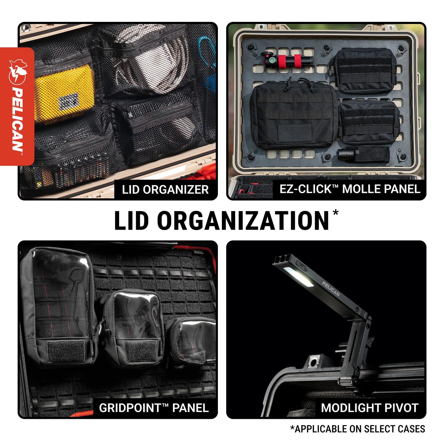 Pelican 1510 Case with Padded Dividers (Black)