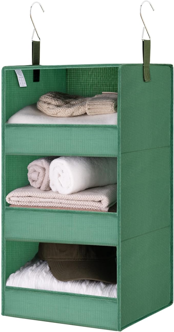 GRANNY SAYS 3-Shelf Closet Organizers and Storage, Foldable Hanging Closet