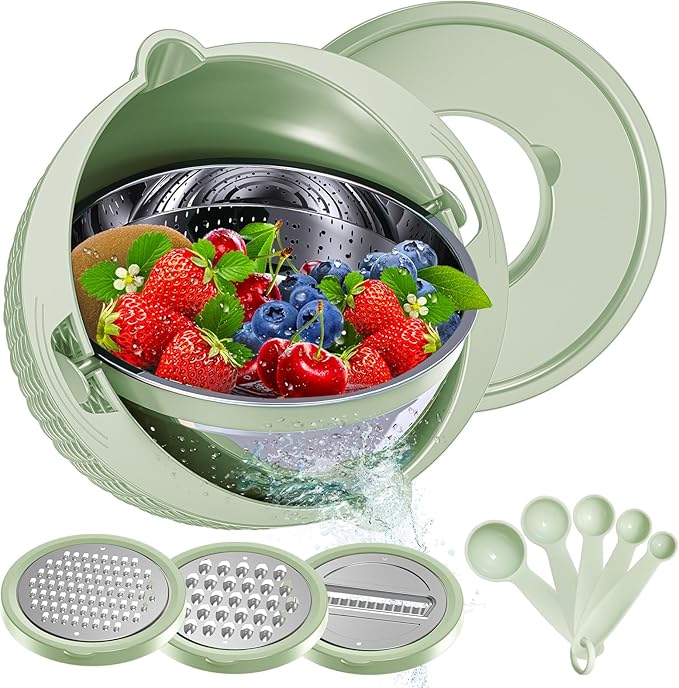 4-1 Strainer Bowl with Lid Set