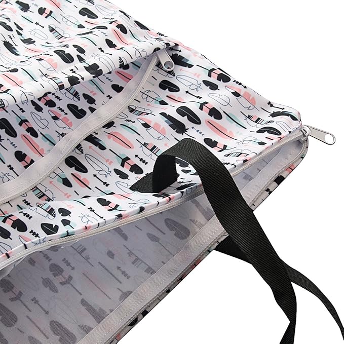 ALVABABY 2 Pack Large Wet Dry Bag Waterproof Hanging Cloth Diaper