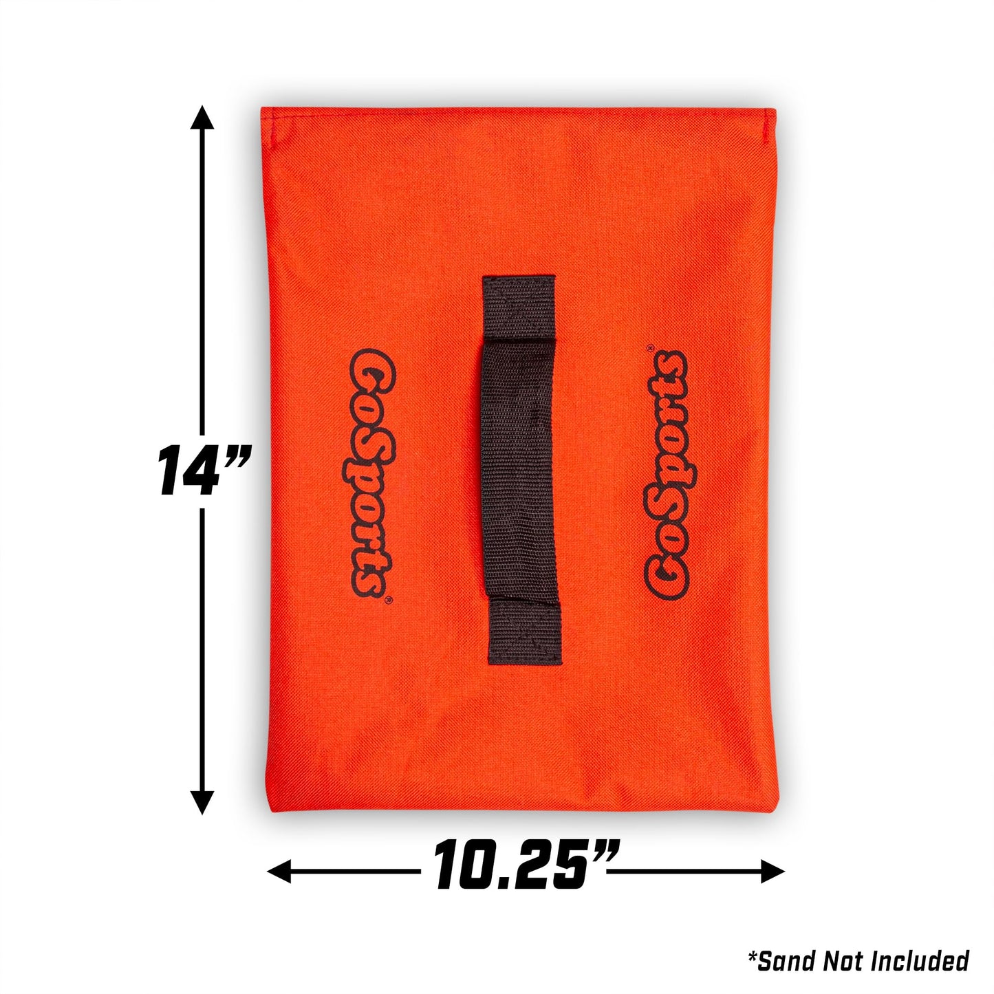 GoSports Sports Net Sandbags Set of 4 Weighted Anchors for Baseball Nets, Soccer Goals, Golf Nets, Football Nets, Hockey Nets and More, Orange