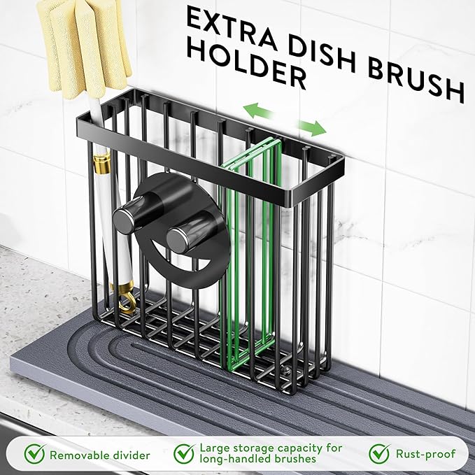 Cisily Diatomite Faucet Mat for Kitchen Sink Protectors