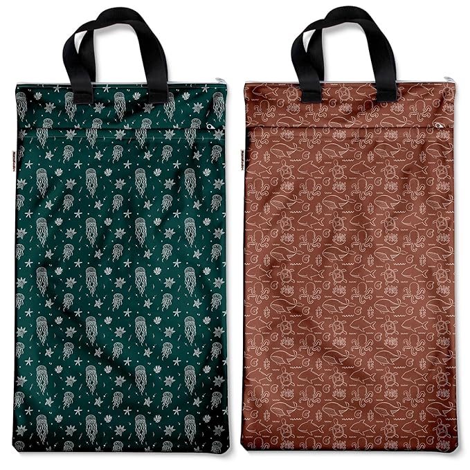 Mama Koala Diaper Pods, Portable Washable Reusable Baby Cloth Diapers Bags