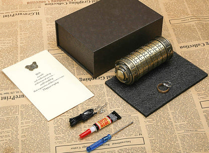 Cryptex Da Vinci Code Money Puzzle Box for Cash Gift Puzzle Boxes with Hidden Compartments Valentine's Day Gift for Boy Birthday Gifts for Her Gifts for Girlfriend Gifts for Men Gift for Mom