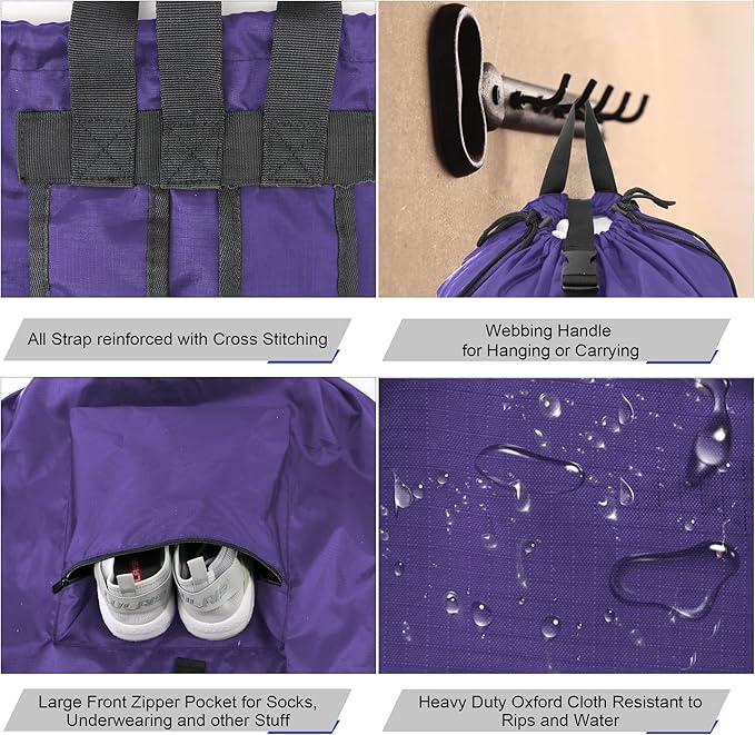 BeeGreen Laundry-Bag-Backpack-Heavy-Duty