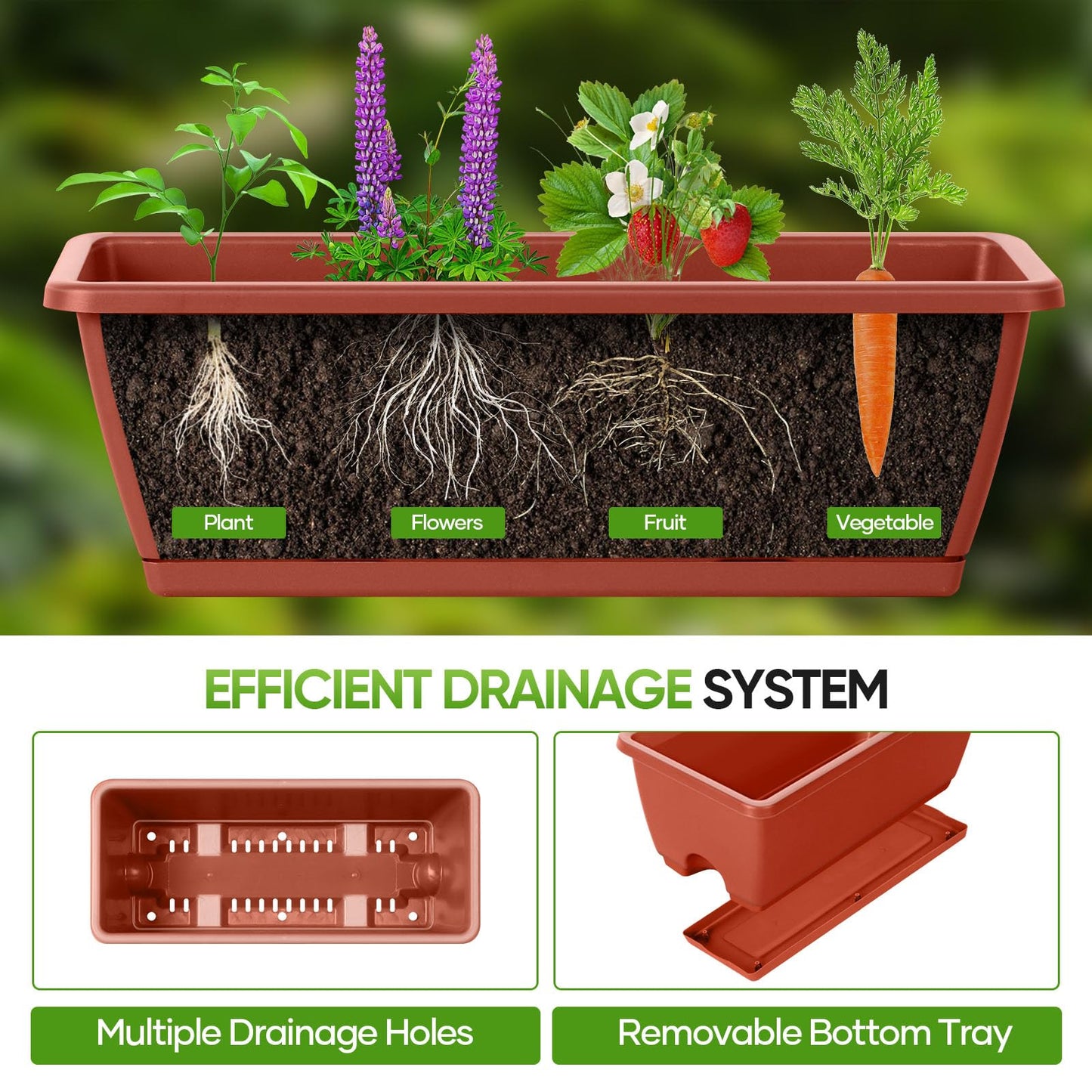 CADUKE Raised Garden Bed, Garden Raised Planter Box with Legs, 32" Elevated Vegetable Garden Beds with Drainage Holes & Trellis, Herb Garden Planter Outdoor for Vegetables, Balcony, Red