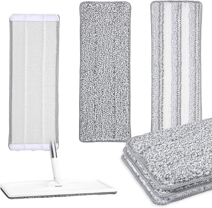 3 Pack Flat Mop Replacement Pad