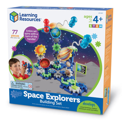 Learning Resources Gears Gears Gears! Space Explorers Building Set, Gears & Construction Toy, STEM Toys, Gears for Kids