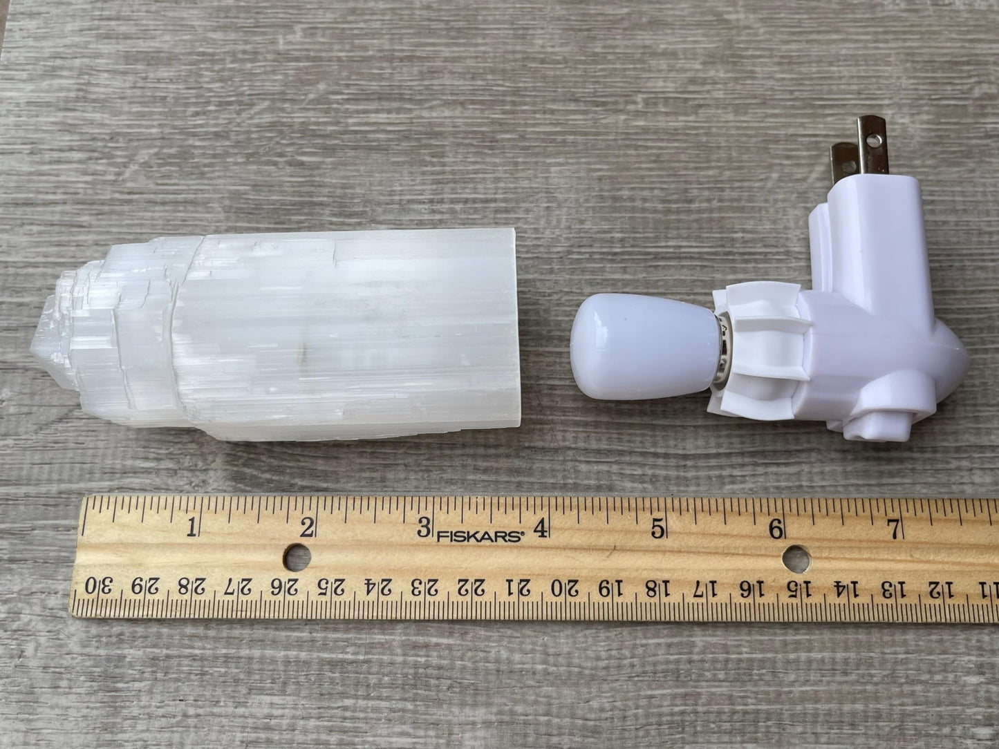 GAF TREASURES Selenite Iceberg Night Light, Selenite Crystal Nightlight Plugin, Selenite Skyscraper, Night Light Kids and Baby Nursery