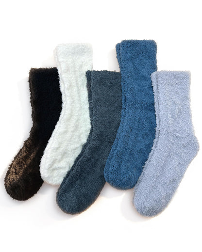 TEHOOK Warm & Cozy Valentines Gifts for Women, Fluffy Fuzzy Plush Sleeping Slipper Socks - Soft Warm Fabric