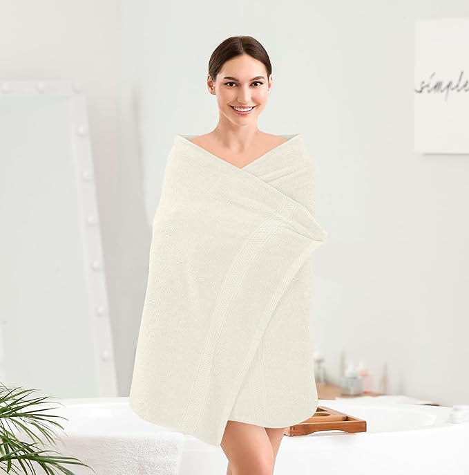 Utopia Towels 4 Pack Premium Bath Towels Set, 27 by 54 Inches, 100% Ring Spun