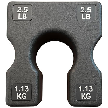 2.5 lb Weight Stack Add On – 2.5 Pound Weight Stack Adapter Plate for Home Gym & Exercise Machines, Add Resistance to Weight Stack, Incremental Weight Adjustments for Improved Strength Training Results
