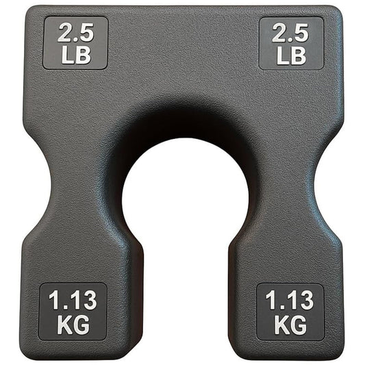 2.5 lb Weight Stack Add On – 2.5 Pound Weight Stack Adapter Plate for Home Gym & Exercise Machines, Add Resistance to Weight Stack, Incremental Weight Adjustments for Improved Strength Training Results