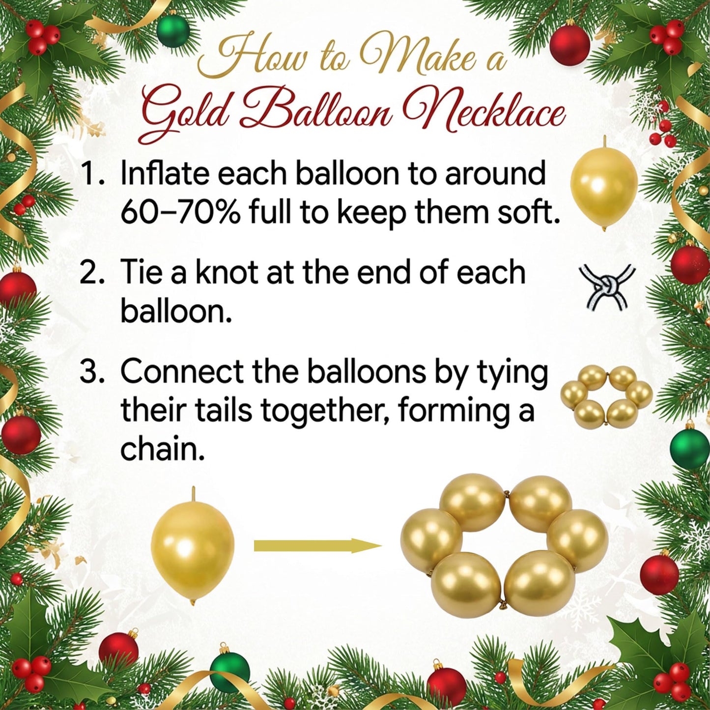 Ceeulvu Christmas Balloon Arch Kit, Red Green Gold White Balloon Garland with Star Candy Cane Foil Balloons for Xmas Party