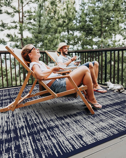 MontVoo Outdoor Rug Waterproof 9x18ft Outdoor Patio Rug Mat Reversible Plastic Straw Outside Rug Carpet Outdoor Rugs for RV Camping Picnic Beach Balcony Porch Deck
