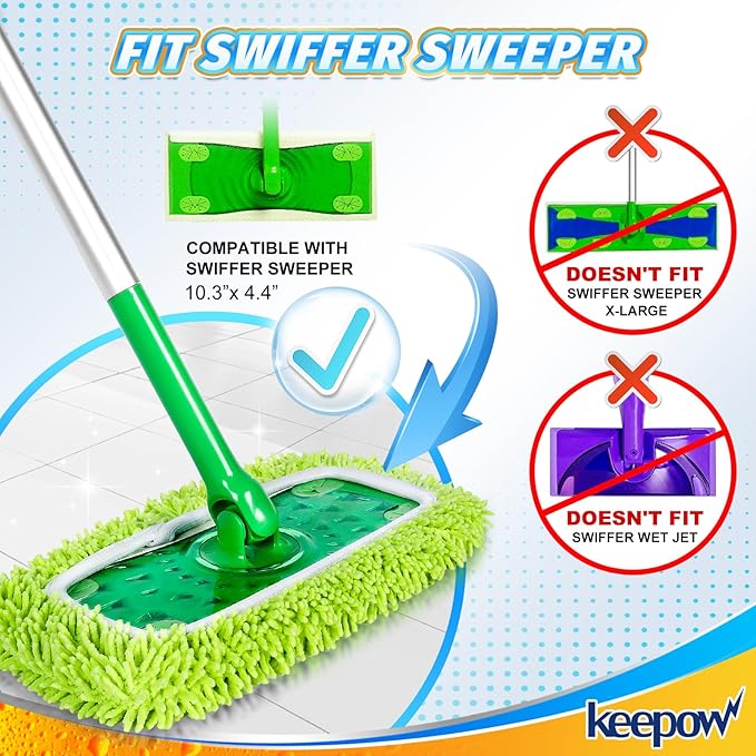 KEEPOW Reusable Dry Sweeping Cloths Compatible