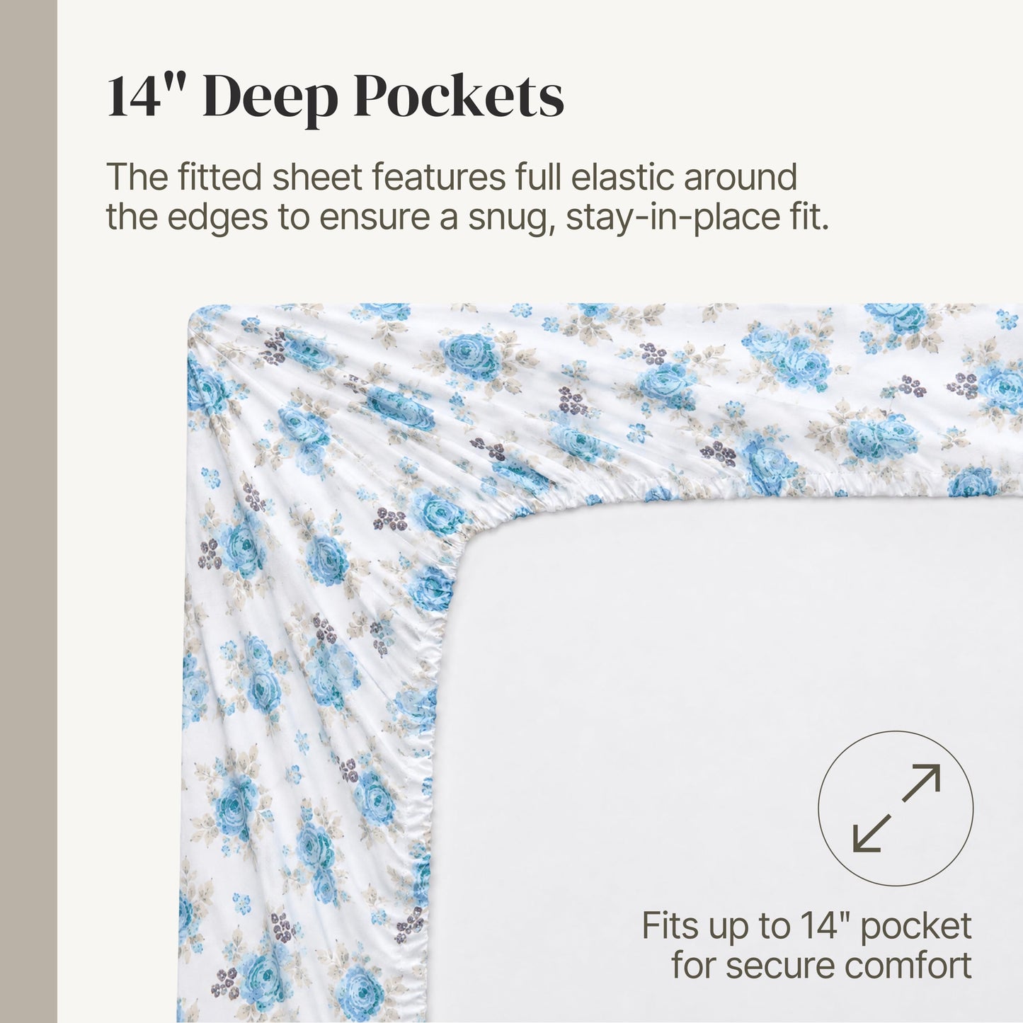 Modern Threads Printed 3-Piece Extra Soft Bedding Sheets & Pillowcase Set, Deep Pocket up to 16 inch Mattress Forever Roses Twin