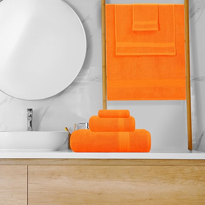 GLAMBURG Ultra Soft 8-Piece Towel Set