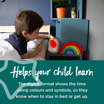 Tommee Tippee Sleep Trainer Clock, Timekeeper Connected Sleep Aid, from The Creators of The Groclock, App-Enabled Alarm Clock and Nightlight for Children