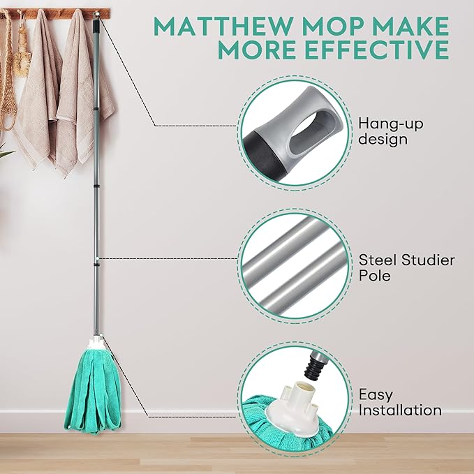 Matthew Microfiber Cloth Mop Compatible