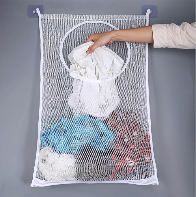 Portable Hanging Laundry Hamper, 28.74 X 18.89 Inches, Over the Door Laundry