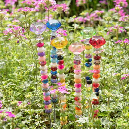 Prefdo 236 PCS Decorative Garden Stakes DIY Fairy Wand Beaded Kit
