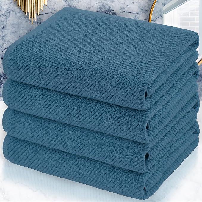 VOOVA & MOVAS Bath Towels Set of 4, Large 30" x 56"