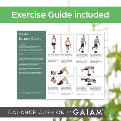 Gaiam Balance Disc Wobble Cushion Stability Core Trainer for Home or Office Desk Chair & Kids Alternative Classroom Sensory Wiggle Seat