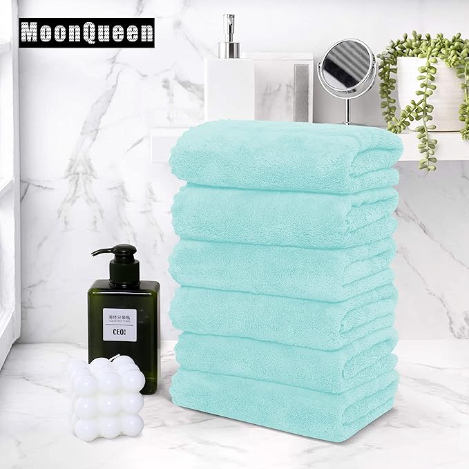MOONQUEEN 6 Pack Premium Hand Towels