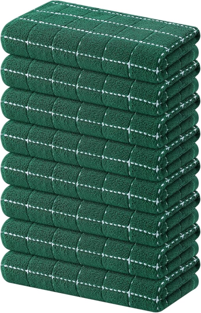 Mordimy 100% Cotton Terry Cloth Kitchen Towels, Super Soft and Absorbent Dish