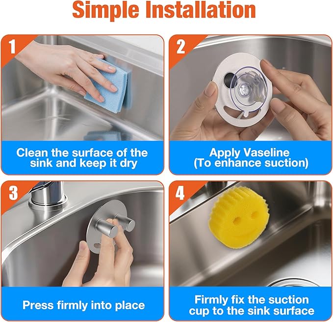 Smiley face sponge holder, kitchen Sink Caddy Organizer