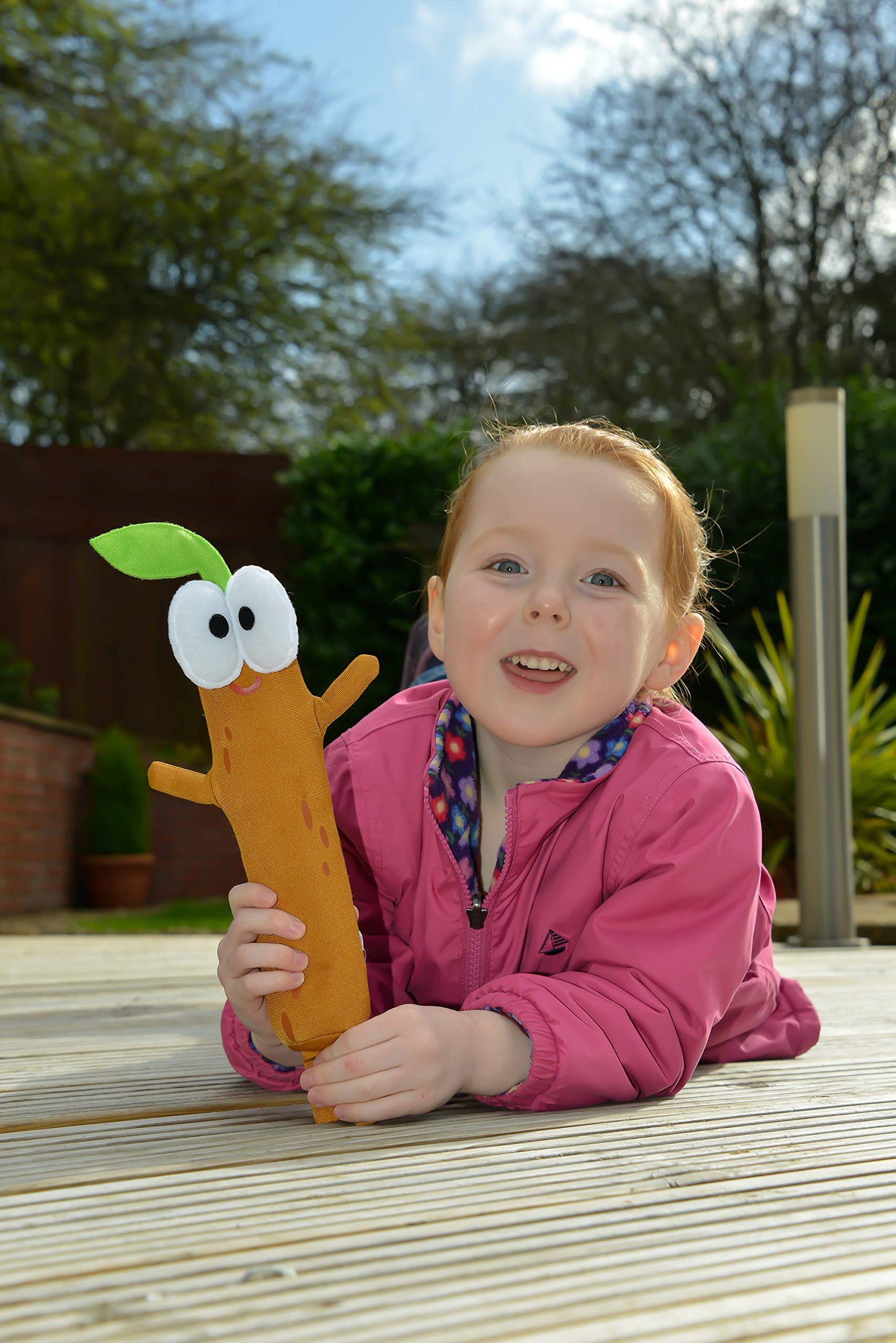 Hey Duggee Singing Sticky Stick Stick Soft Toy, Brown