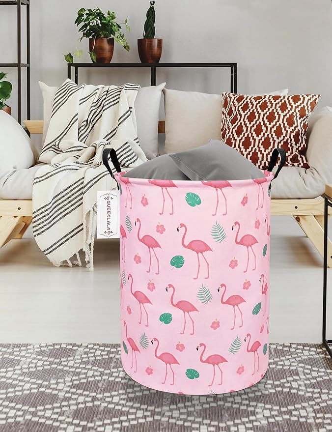 QUEENLALA Large Storage Basket, Laundry Hamper/Bathroom/Home Decor/Collapsible