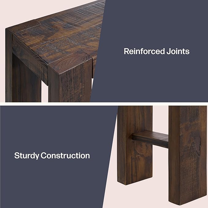 Alaterre Furniture Classic Solid Wood Console Table