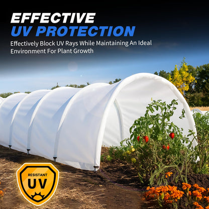 Crawldryer White Plastic Sheeting, 20 Mil 10' x 120', Crawl Space Vapor Barrier, White Vapor Barrier, Plastic Sheeting Heavy Duty, Polyethylene Plastic Rolls for Garden, Crawlspace, Basement, White