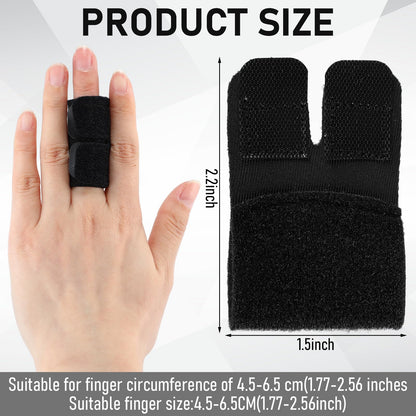 Thenshop 10 Pack Finger Sleeves Protectors Adjustable Sport Buddy Straps Elastic Volleyball Thumb Splints Brace Elastic Finger Sleeves for Sport Volleyball Basketball Handball Relieving Pain