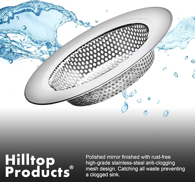 2PCS - Kitchen Sink Drain Strainer and Anti-Clogging Stopper Drainer Set