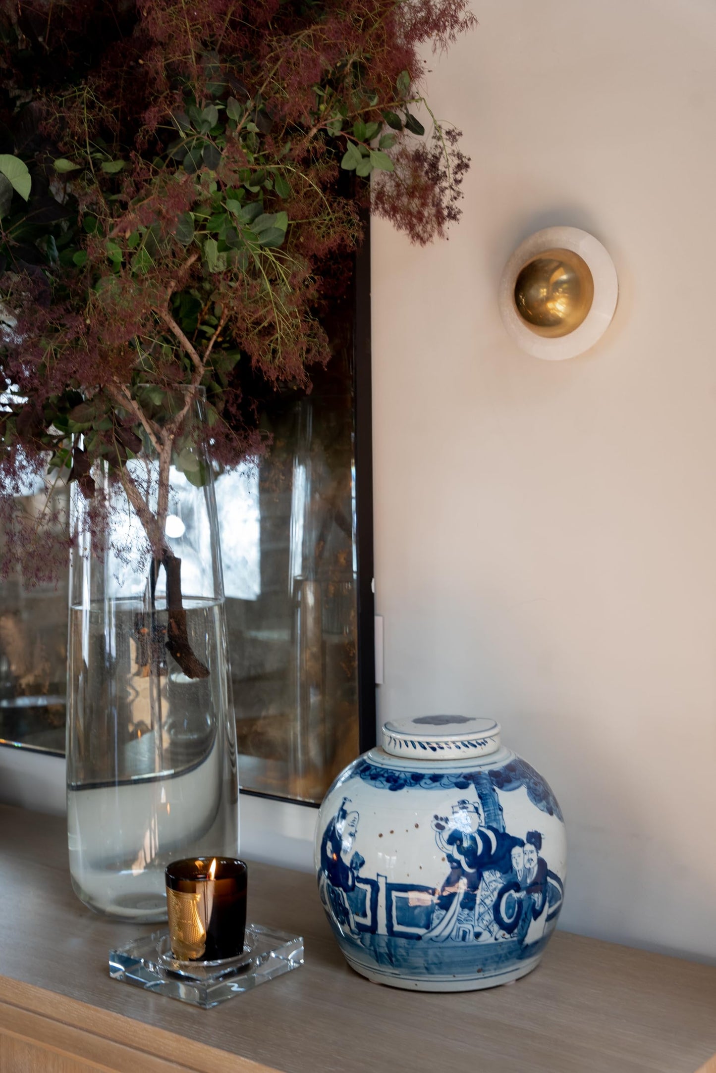 Crystal Candle Dish — by Alice Lane Home Collection — Size Small — Clear K9 Crystal Design — Smooth, Round Cutout is Perfect for Your Favorite Candle or Diffuser — Centerpiece with Elevated Style