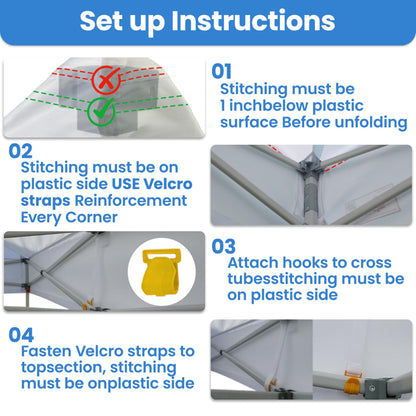 Tradesparker 10x10 Pop Up Canopy Tent,Commercial Movable Canopy with ApexCore LED&Rugged Casters-Instant Easy Setup Shelter Canopies with Weight Bags&Stakes for Outdoor Events Markets Vendors,Red