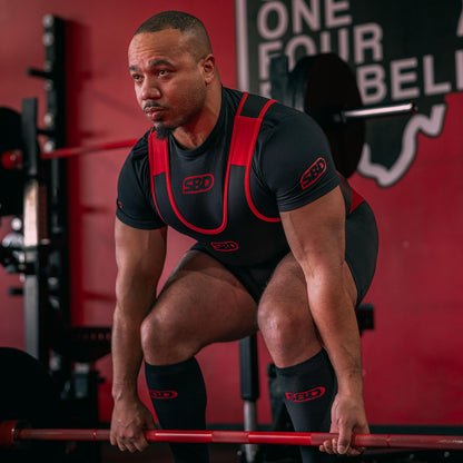 SBD Men’s Powerlifting Singlet – IPF Approved Weightlifting Singlet – Durable Compression Lifting Suit Made in Great Britain