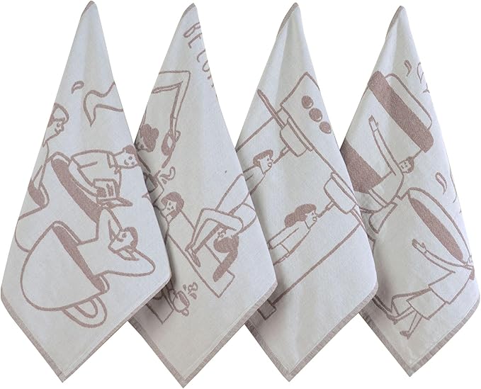 sea me at home Coffee Themed Funny Dish Towels
