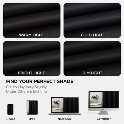 Joydeco Blackout Curtains for Bedroom 84 Inch - Black Out Curtains with Grommets Thermal Insulated Room Darkening Light Blocking, Noise Reducing & Wrinkle-Free Drapes for Living Room Windows, 2 Panels