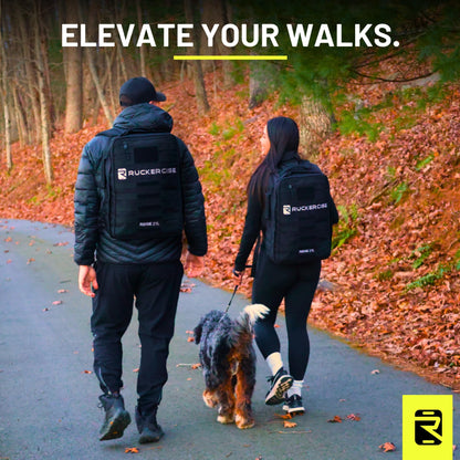 Ruckercise Rucking Backpack - Ridge 21L Rucksack, Engineered for Rucking, Ruck Pack, Weight Plate Backpack, Extra Padding for Running, Walking, Strength Training, Compatible with Yes4All Ruck Weight