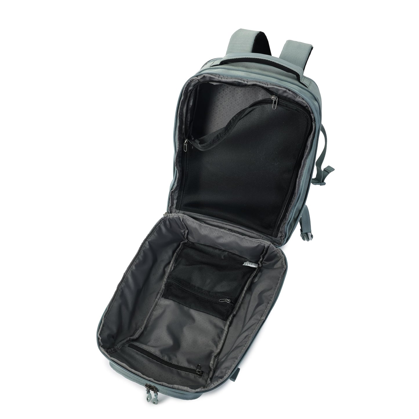 Hedgren | TRIP Travel Backpack – Expandable, Water-Repellent RPET with RFID Blocking, Laptop & Clothing Compartments, Rain Cover & Smart Sleeve for Carry-On | 28.5 L (Grey-Green)