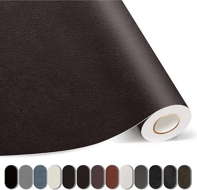 Kangshoon Leather Repair Patches, Self-Adhesive Leather Repair Tape, Stretch