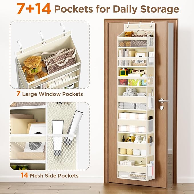 Over The Door Organizer, 7 Tier Door Hanging Organizers