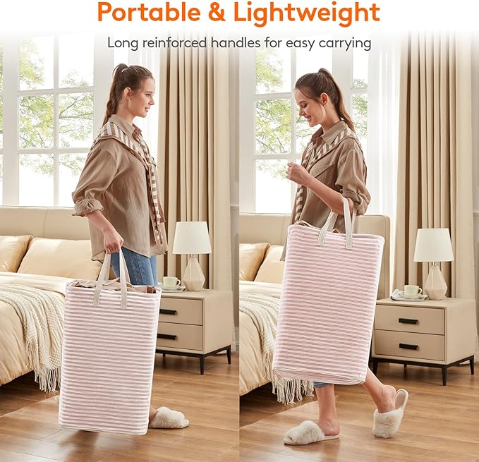 Lifewit 2 Pack Laundry Hamper Large Collapsible Laundry Baskets, Freestanding