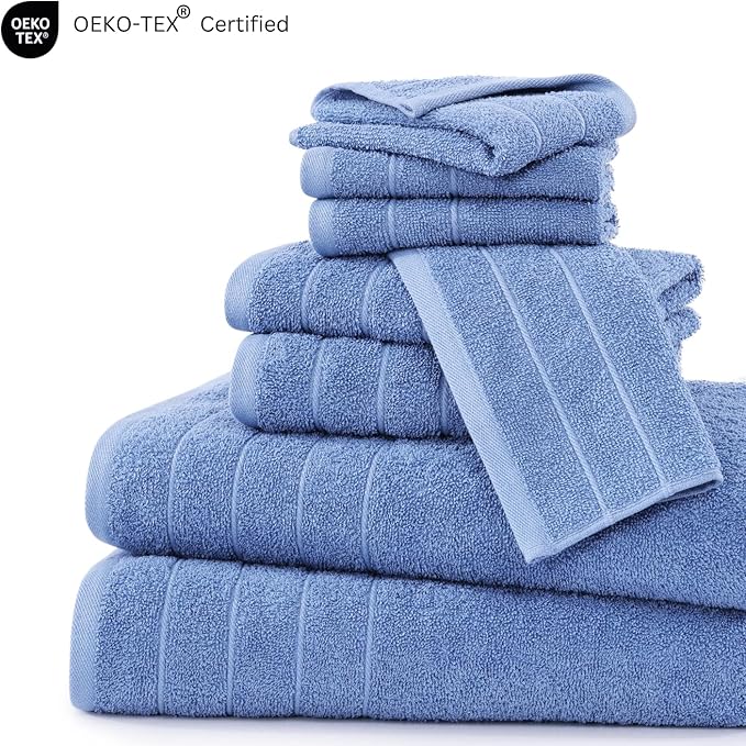 Casa Platino Cotton Bath Towel 8 Piece Set
