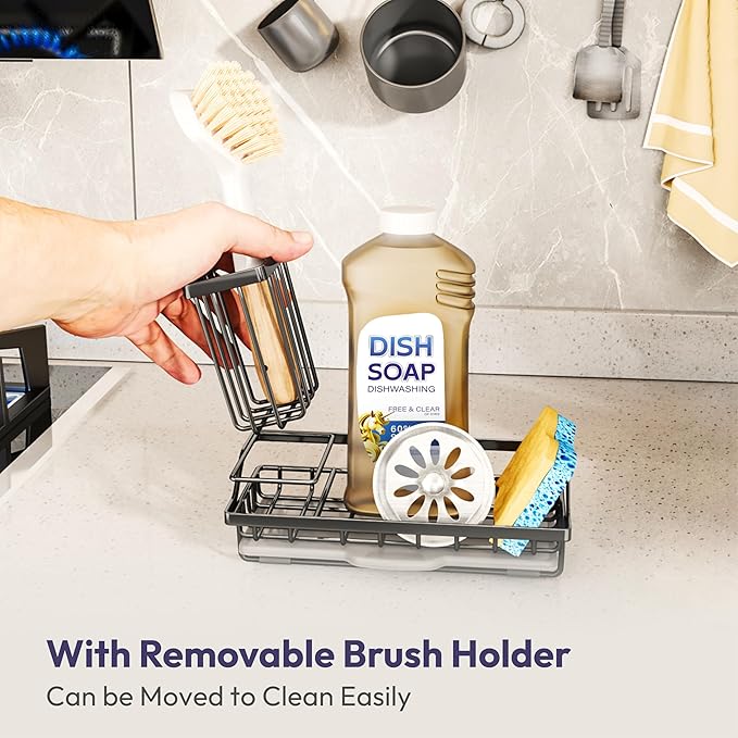 SWTYMIKI Sink Caddy Sponge Holder