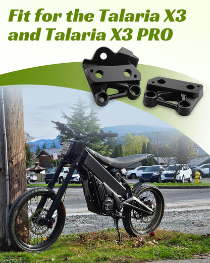 Electric Dirt Bike Foot Peg Bracket Fit for Talaria X3 X3 PRO, Dirt Bike Foot Peg Bracket Footrest Pedal Support CNC Replacement Kit